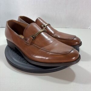 Giorgio Brutini Men's Brown Loafers Size 11M Slip On‎ Dress Shoes Bit Strap